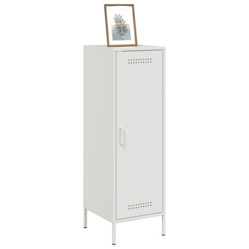 Skab 36x39x113 cm stål hvid