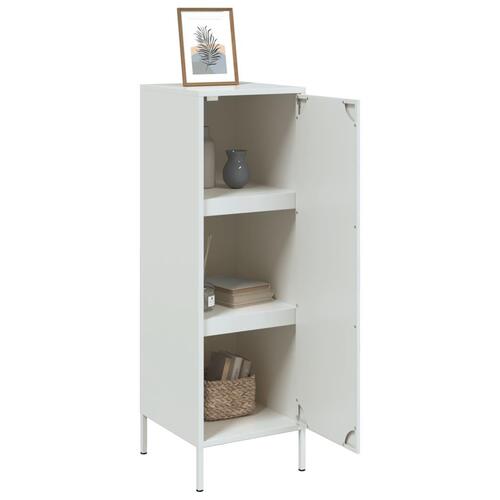 Skab 36x39x113 cm stål hvid