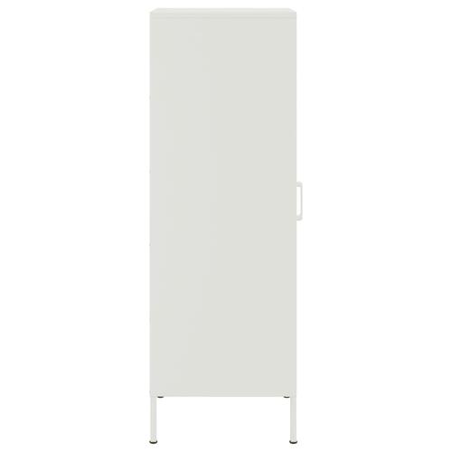 Skab 36x39x113 cm stål hvid
