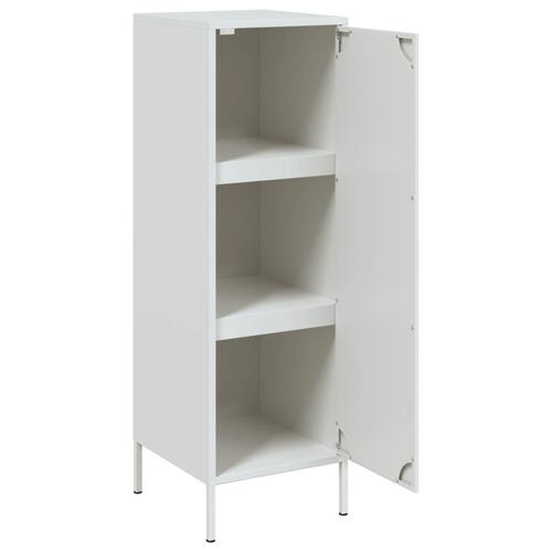 Skab 36x39x113 cm stål hvid