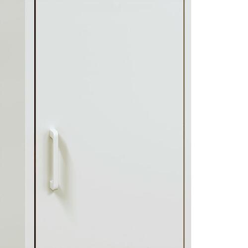 Skab 36x39x113 cm stål hvid