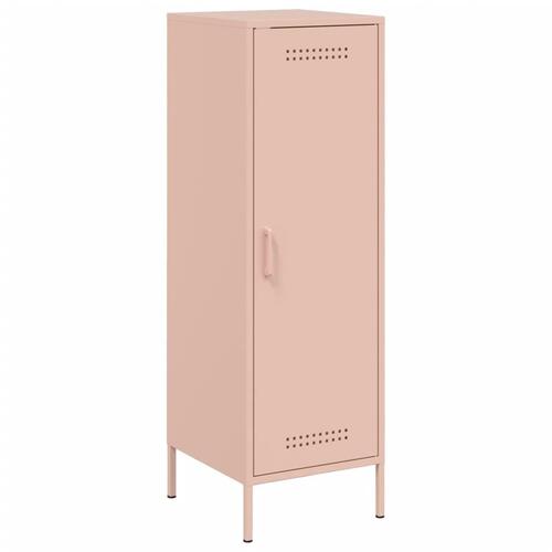 Skab 36x39x113 cm stål lyserød