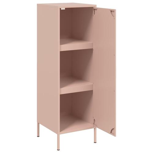 Skab 36x39x113 cm stål lyserød