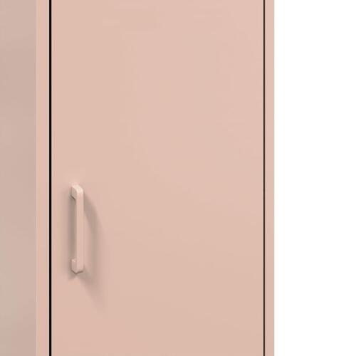 Skab 36x39x113 cm stål lyserød