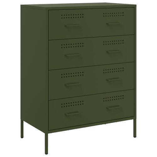 Skab 68x39x89 cm stål olivengrøn