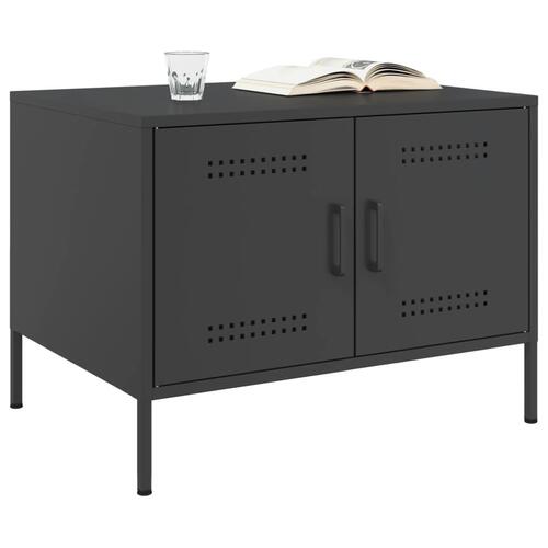 Sofabord 68x50x50,5 cm stål sort