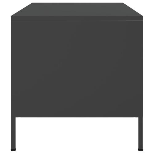 Sofabord 68x50x50,5 cm stål sort