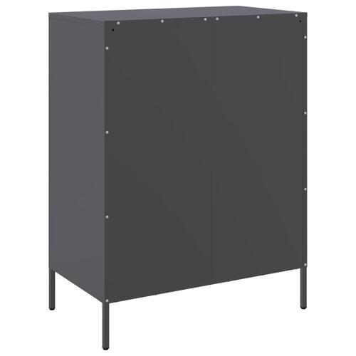 Skab 68x39x89 cm stål antracitgrå