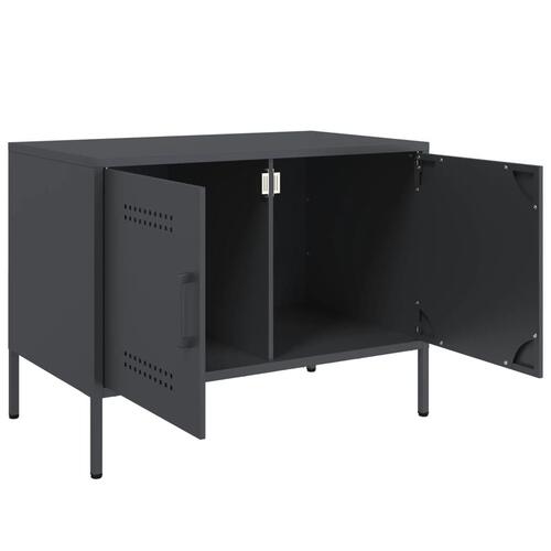 Tv-bord 68x39x50,5 cm stål antracitgrå