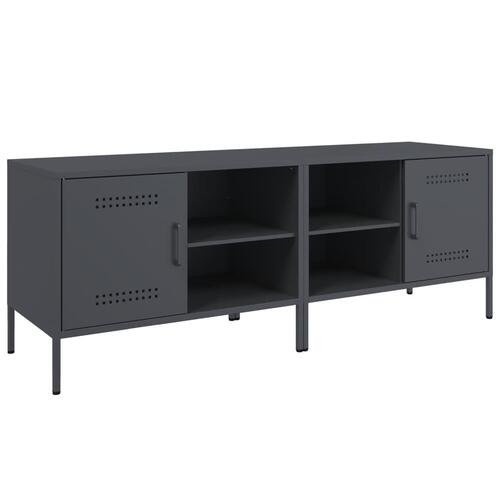 Tv-borde 2 stk. 68x39x50,5 cm stål antracitgrå
