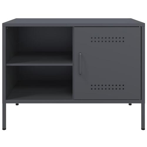 Tv-borde 2 stk. 68x39x50,5 cm stål antracitgrå