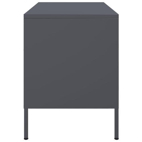 Tv-borde 2 stk. 68x39x50,5 cm stål antracitgrå