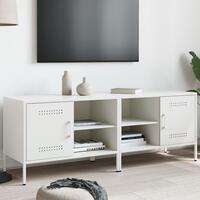Tv-borde 2 stk. 68x39x50,5 cm stål hvid
