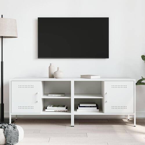 Tv-borde 2 stk. 68x39x50,5 cm stål hvid