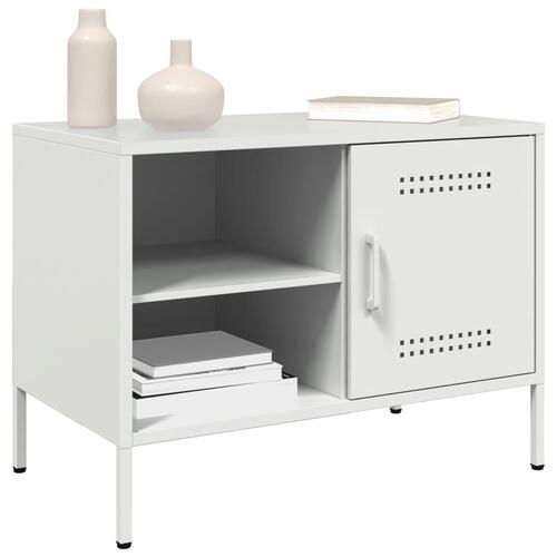 Tv-borde 2 stk. 68x39x50,5 cm stål hvid