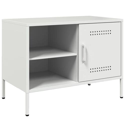Tv-borde 2 stk. 68x39x50,5 cm stål hvid