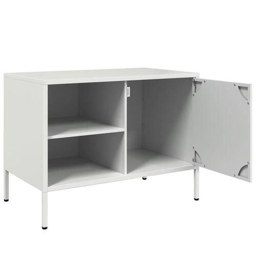 Tv-borde 2 stk. 68x39x50,5 cm stål hvid