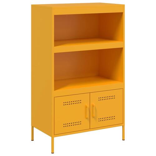 Højskab 68x39x113 cm stål sennepsgul
