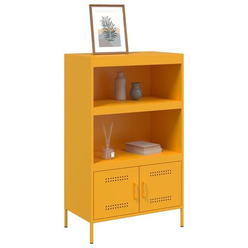 Højskab 68x39x113 cm stål sennepsgul