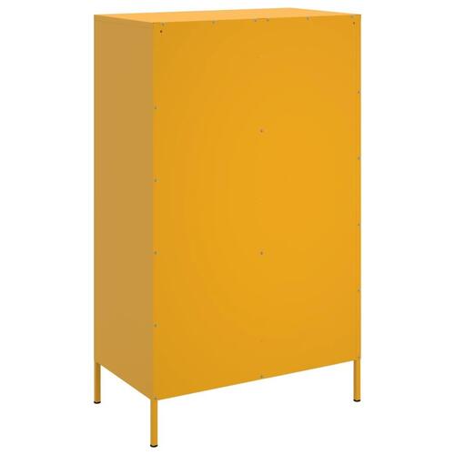 Højskab 68x39x113 cm stål sennepsgul