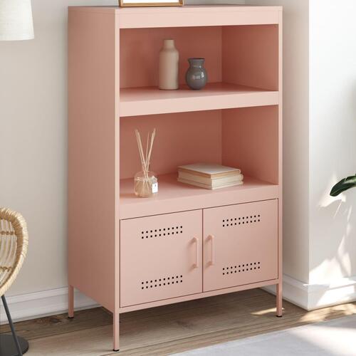Højskab 68x39x113 cm stål lyserød