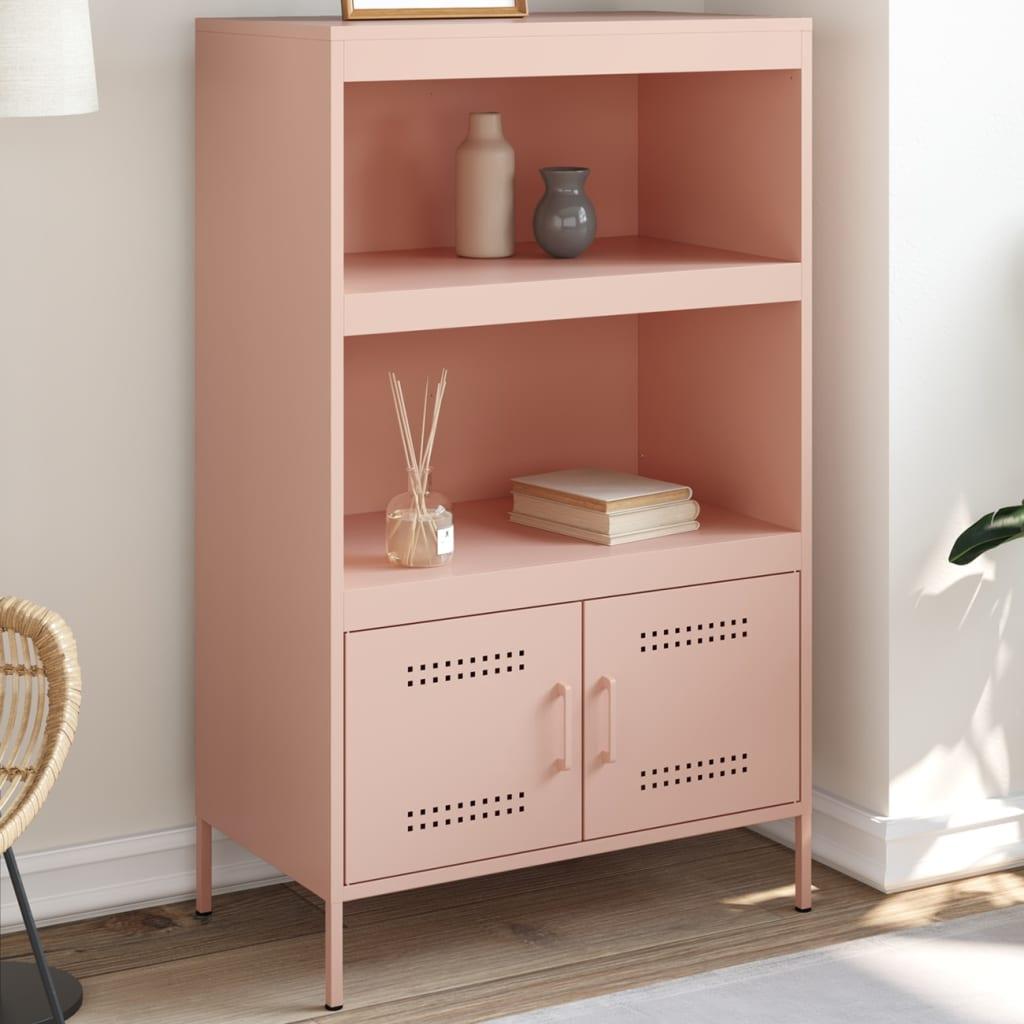 Højskab 68x39x113 cm stål lyserød