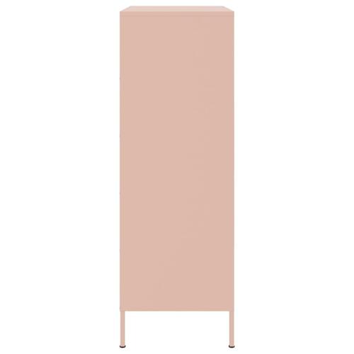 Højskab 68x39x113 cm stål lyserød