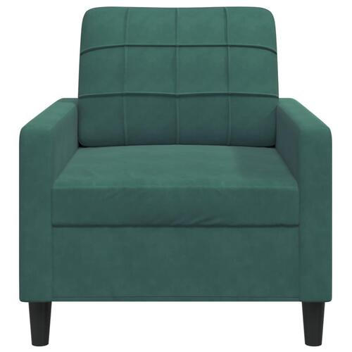 Lænestol 60 cm velour lysegrøn