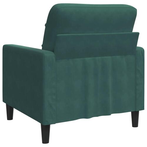 Lænestol 60 cm velour lysegrøn