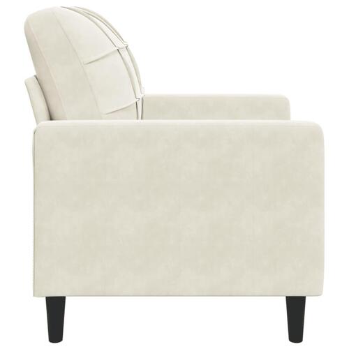 Lænestol 60 cm velour cremefarvet