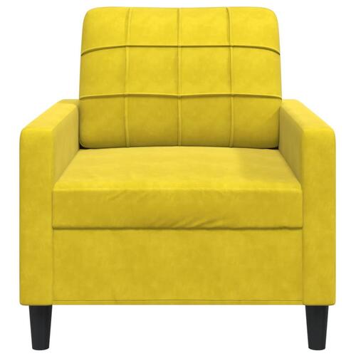 Lænestol 60 cm velour gul