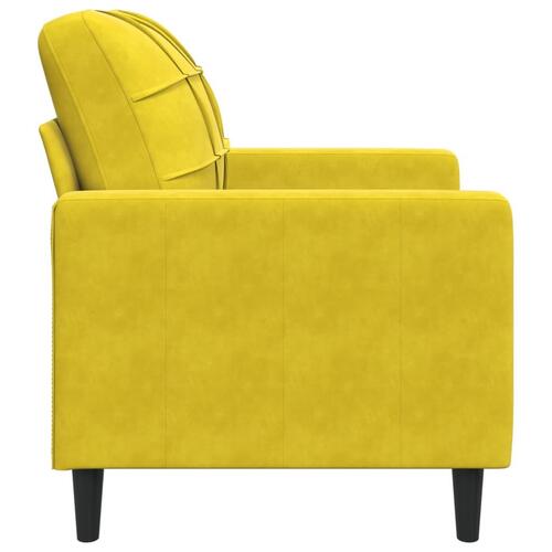 Lænestol 60 cm velour gul