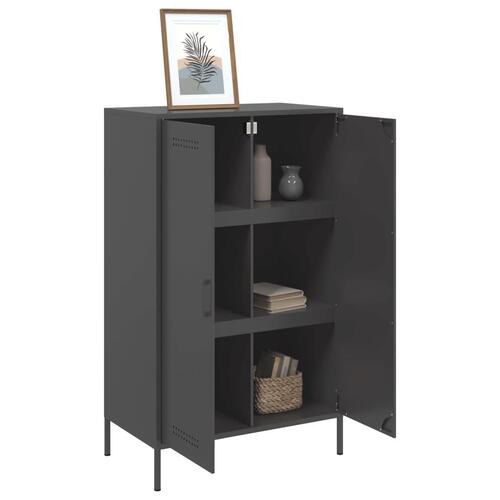 Højskab 68x39x113 cm stål sort