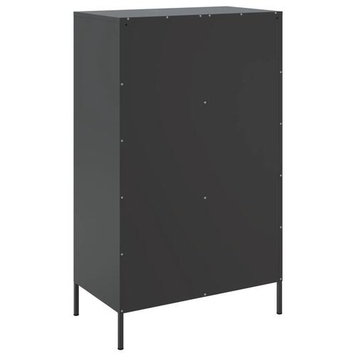 Højskab 68x39x113 cm stål sort