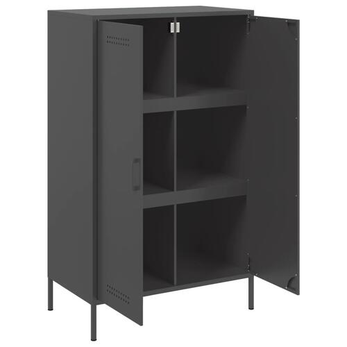 Højskab 68x39x113 cm stål sort