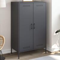Højskab 68x39x113 cm stål antracitgrå