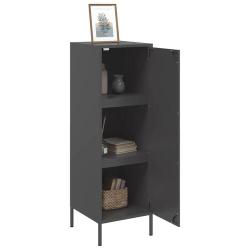 Højskab 36x39x113 cm stål sort