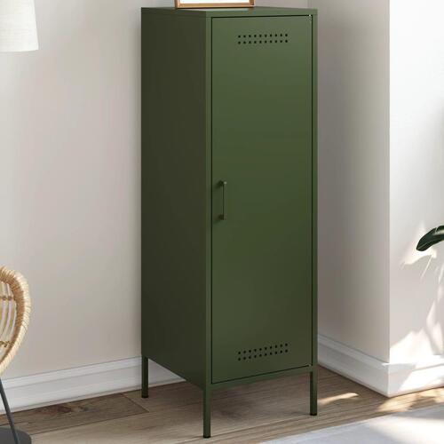 Skab 36x39x113 cm stål olivengrøn