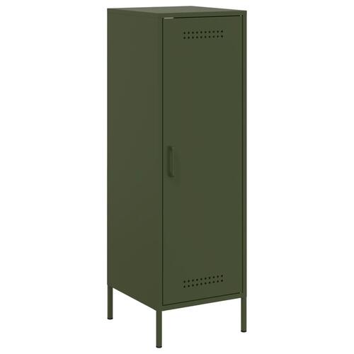 Skab 36x39x113 cm stål olivengrøn