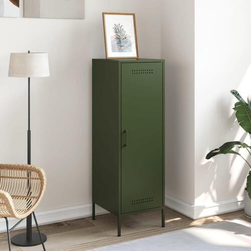 Skab 36x39x113 cm stål olivengrøn