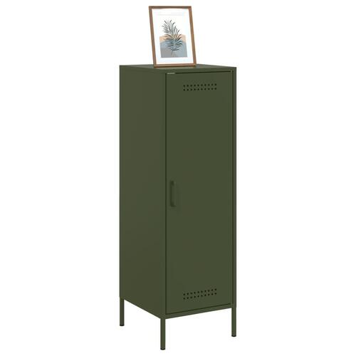 Skab 36x39x113 cm stål olivengrøn