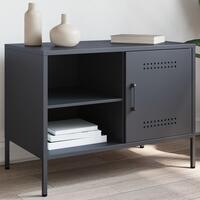 Tv-bord 68x39x50,5 cm stål antracitgrå