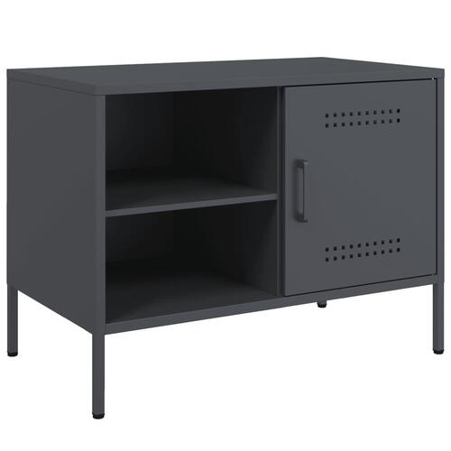 Tv-bord 68x39x50,5 cm stål antracitgrå