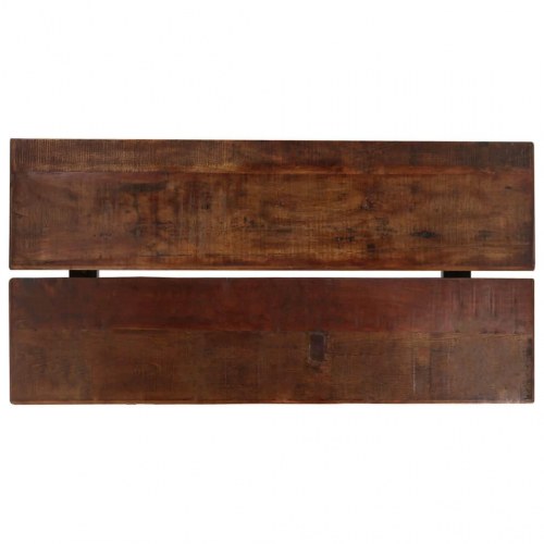 Barbord 180x70x107 cm massivt genbrugstræ mørkebrun