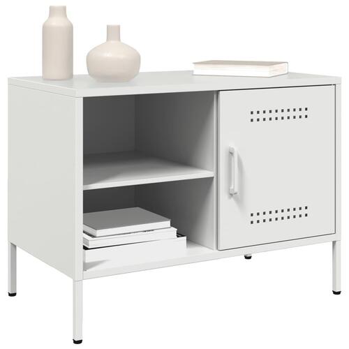 Tv-bord 68x39x50,5 cm stål hvid