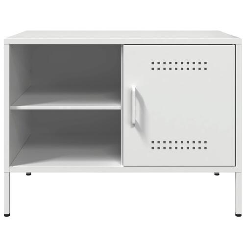 Tv-bord 68x39x50,5 cm stål hvid