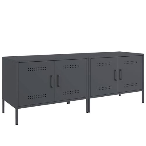 Tv-borde 2 stk. 68x39x50,5 cm stål antracitgrå
