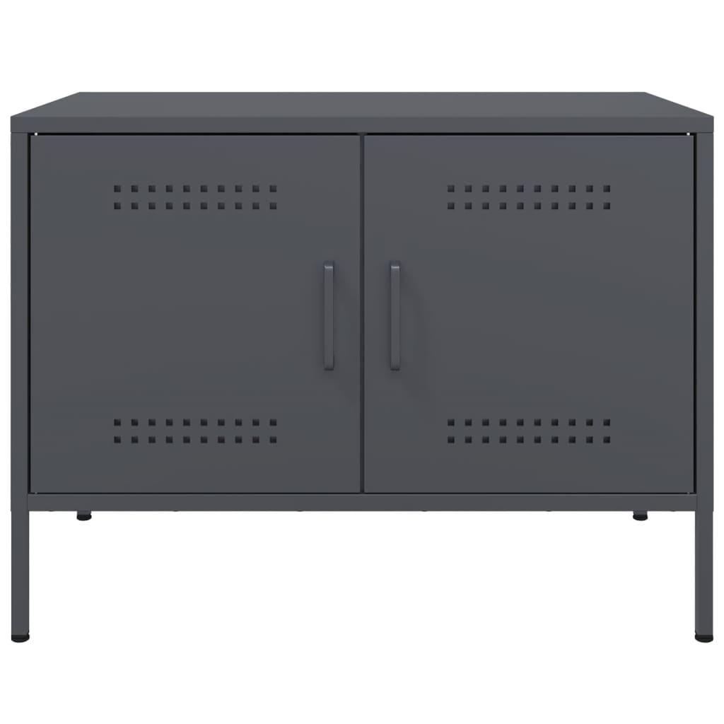 Tv-borde 2 stk. 68x39x50,5 cm stål antracitgrå