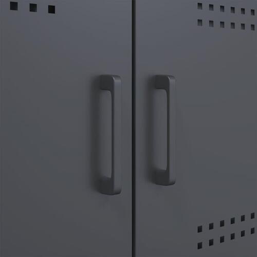 Tv-borde 2 stk. 68x39x50,5 cm stål antracitgrå