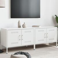 Tv-borde 2 stk. 68x39x50,5 cm stål hvid